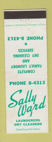 Matchbook Cover - Sally Ward Laundry Dry Cleaning WORN