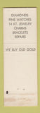 Matchbook Cover - Gracer's Jewelry Long Beach CA