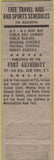 Matchbook Cover - NYC Port Authority 30's POOR