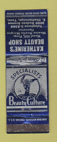 Matchbook Cover - Katherine's Beauty Shop Chattanooga TN WORN