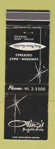 Matchbook Cover - Ottino's Restaurant WEAR