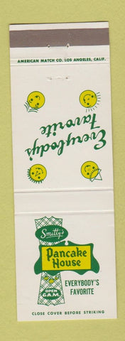 Matchbook Cover - Smitty's Pancake House Covina Orange Santa Ana Glendora CA