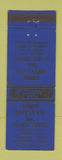 Matchbook Cover - Union Supply Oil Well Artesia Hobbs NM Aspermont Sundown TX