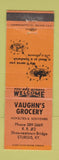 Matchbook Cover - Vaughn's Grocery Sturgis KY WEAR