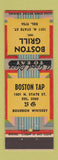 Matchbook Cover - Boston Grill Chicago IL