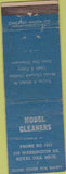 Matchbook Cover - Model Cleaners Royal Oak MI WORN