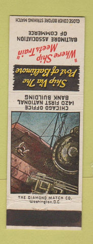 Matchbook Cover - Port of Baltimore MD shipping