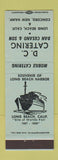 Matchbook Cover - DC Catering Long Beach CA Concord NH