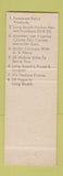 Matchbook Cover - DC Catering Long Beach CA Concord NH