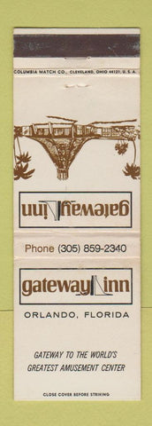Matchbook Cover - Gateway Inn Orlando FL WEAR