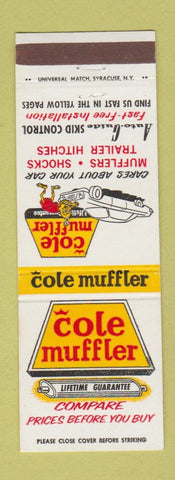 Matchbook Cover - Cole Muffler