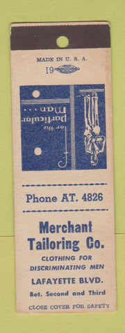 Matchbook Cover - Merchant Tailoring Men's Clothes SAMPLE