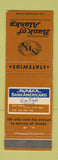 Matchbook Cover - National Bank of Alaska AK WEAR