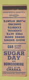 Matchbook Cover - Sugar Day Chaska MN
