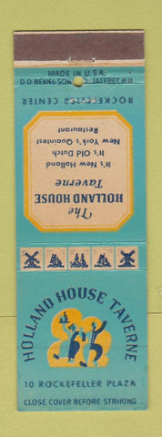 Matchbook Cover - Holland House Taverne New York City