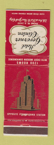 Matchbook Cover - Hotel Governor Clinton New York City WEAR