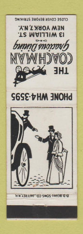 Matchbook Cover - Coachman Restaurant New York City