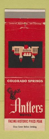 Matchbook Cover - Antlers Hotel Colorado Springs