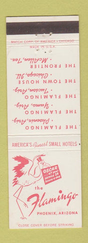 Matchbook Cover - Flamingo Hotel Phoenix AZ