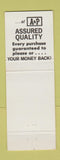 Matchbook Cover - Great Atlantic Pacific Tea Foods