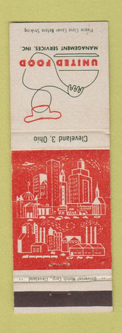 Matchbook Cover - United Food Cleveland OH WORN