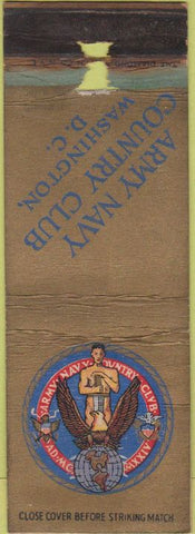 Matchbook Cover - Army Navy Country Club Washington DC WORN