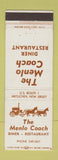 Matchbook Cover - Menlo Coach Restaurant Metuchen NJ WEAR