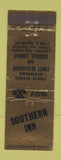 Matchbook Cover - Southern Inn Three Rivers MI WEAR