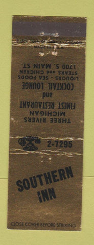 Matchbook Cover - Southern Inn Three Rivers MI WEAR