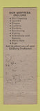 Matchbook Cover - Wardrobe Cleaners Burlingame CA WORN