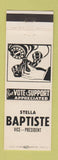 Matchbook Cover - Stella Baptiste Vice President