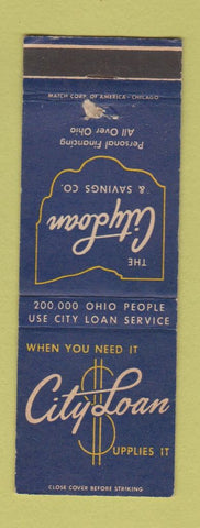 Matchbook Cover - The City Loan Savings OH