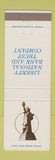 Matchbook Cover - Liberty National Bank and Trust Statue of Liberty WEAR