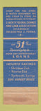 Matchbook Cover - Liberty Federal Savings Philadelphia PA Statue of Liberty