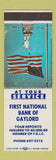 Matchbook Cover - First NATional Bank of Gaylord MI?