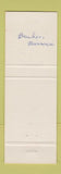 Matchbook Cover - Dent County Bank Bunker MO Liberty Bell