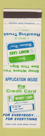 Matchbook Cover - Reading Trust PA Credit Card