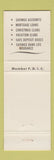 Matchbook Cover - Jewett City Savings Bank Jewett City CT