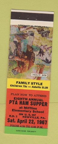 Matchbook Cover - PTA Ham Supper Newville PA 1967