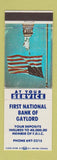 Matchbook Cover - First National Bank of Gaylord MI?
