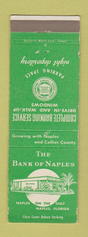 Matchbook Cover - Bank of Naples FL
