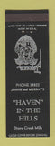 Matchbook Cover - Haven in the Hills Tavern