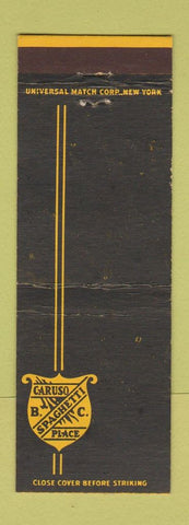 Matchbook Cover - Caruso Spaghetti Place New York City
