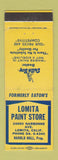 Matchbook Cover - Lomita Paint Store Lomita CA Dutch Boy