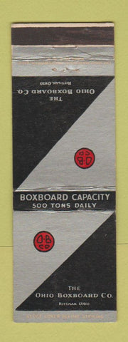 Matchbook Cover - Ohio Boxboard Company Rittman OH