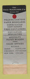 Matchbook Cover - Ohio Boxboard Company Rittman OH