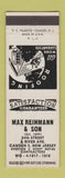 Matchbook Cover - Max Reihmann and Son Roofing Camden NJ