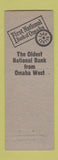 Matchbook Cover - First National Bank Omaha NE