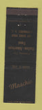 Matchbook Cover - Maschio Italian Restaurant Lyndhurst NJ WEAR