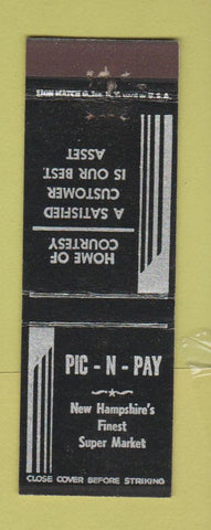 Matchbook Cover - Pic n Pay Grocery NH